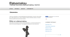 Desktop Screenshot of elatusmaksu.net