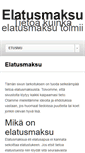 Mobile Screenshot of elatusmaksu.net